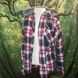 Zumiez flannel with hood